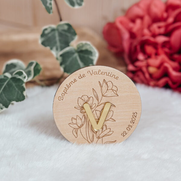 Magnet fleurs initiale