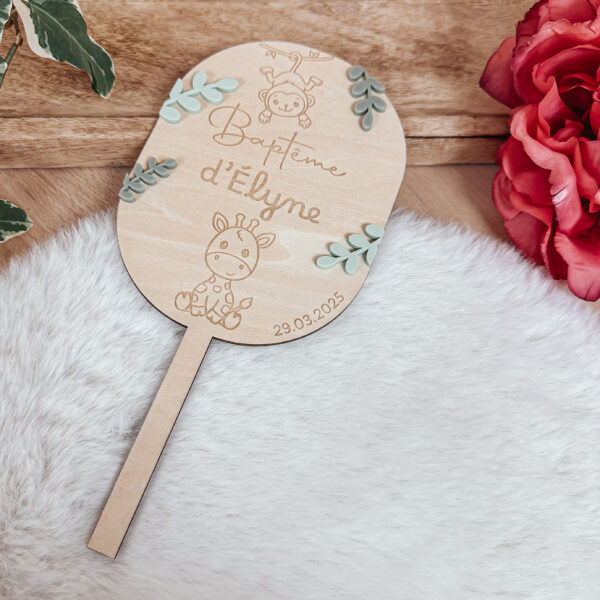 Cake topper animaux de la jungle