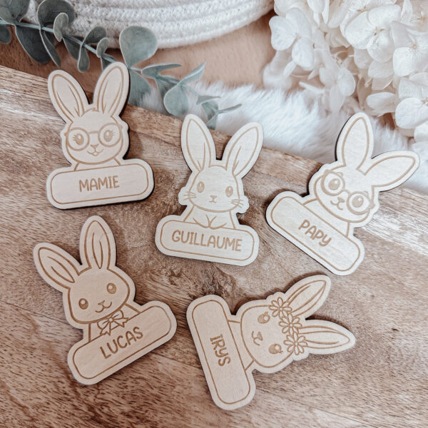 Marque place lapin tout bois