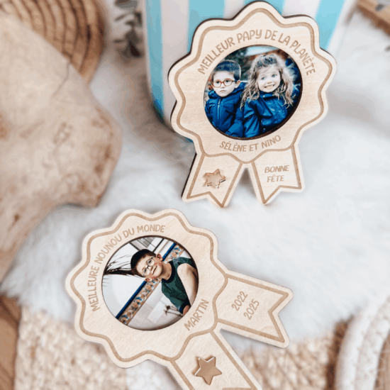 Magnet médaille photo