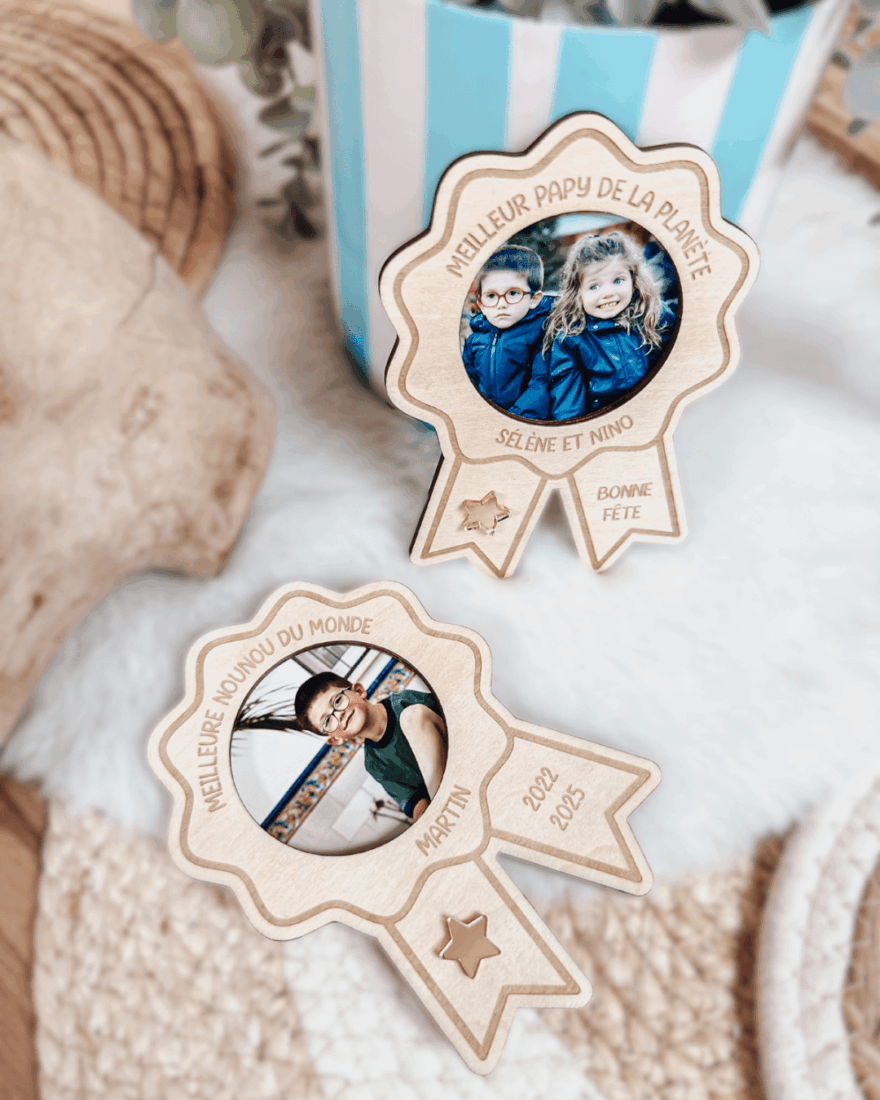 Magnet médaille photo