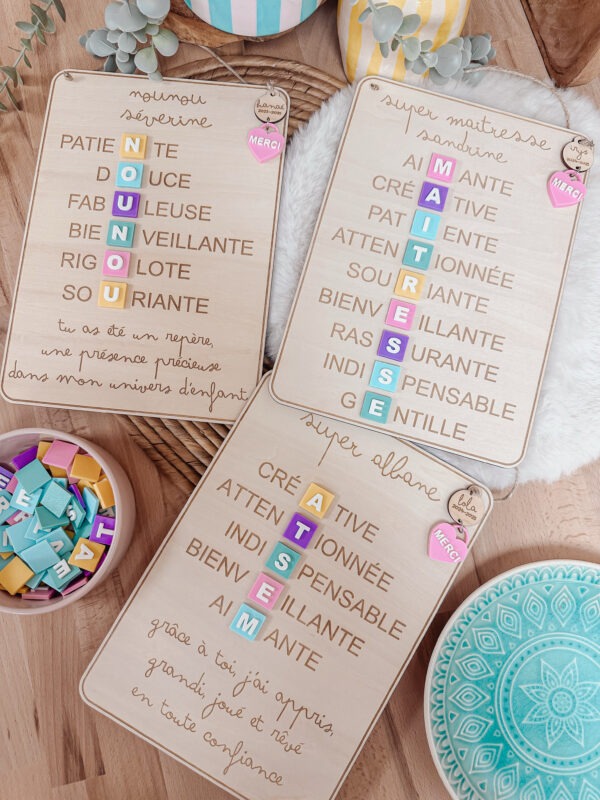 Pancarte scrabble