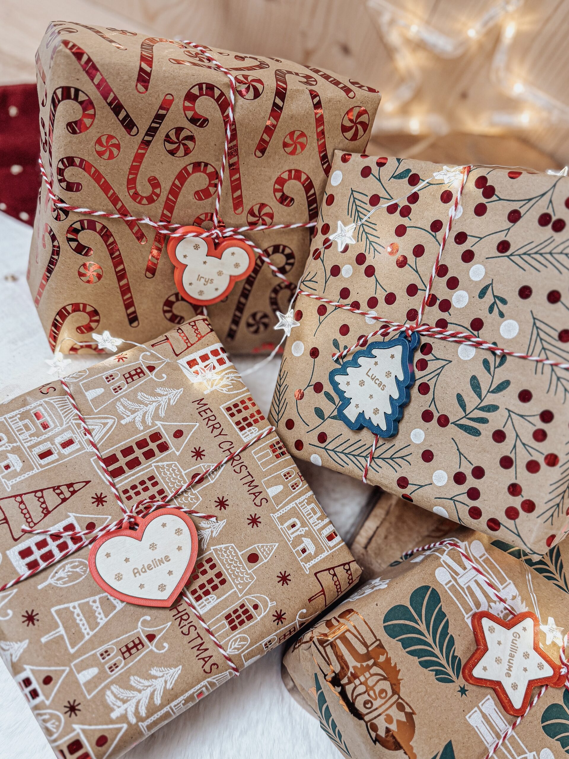 Étiquettes cadeaux